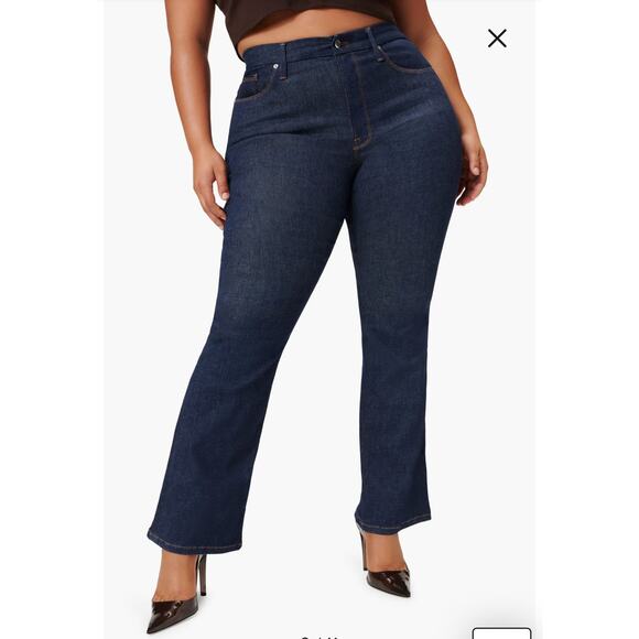 Good American Always Fits Classic Bootcut Jeans size 28-32 - Picture 2 of 14